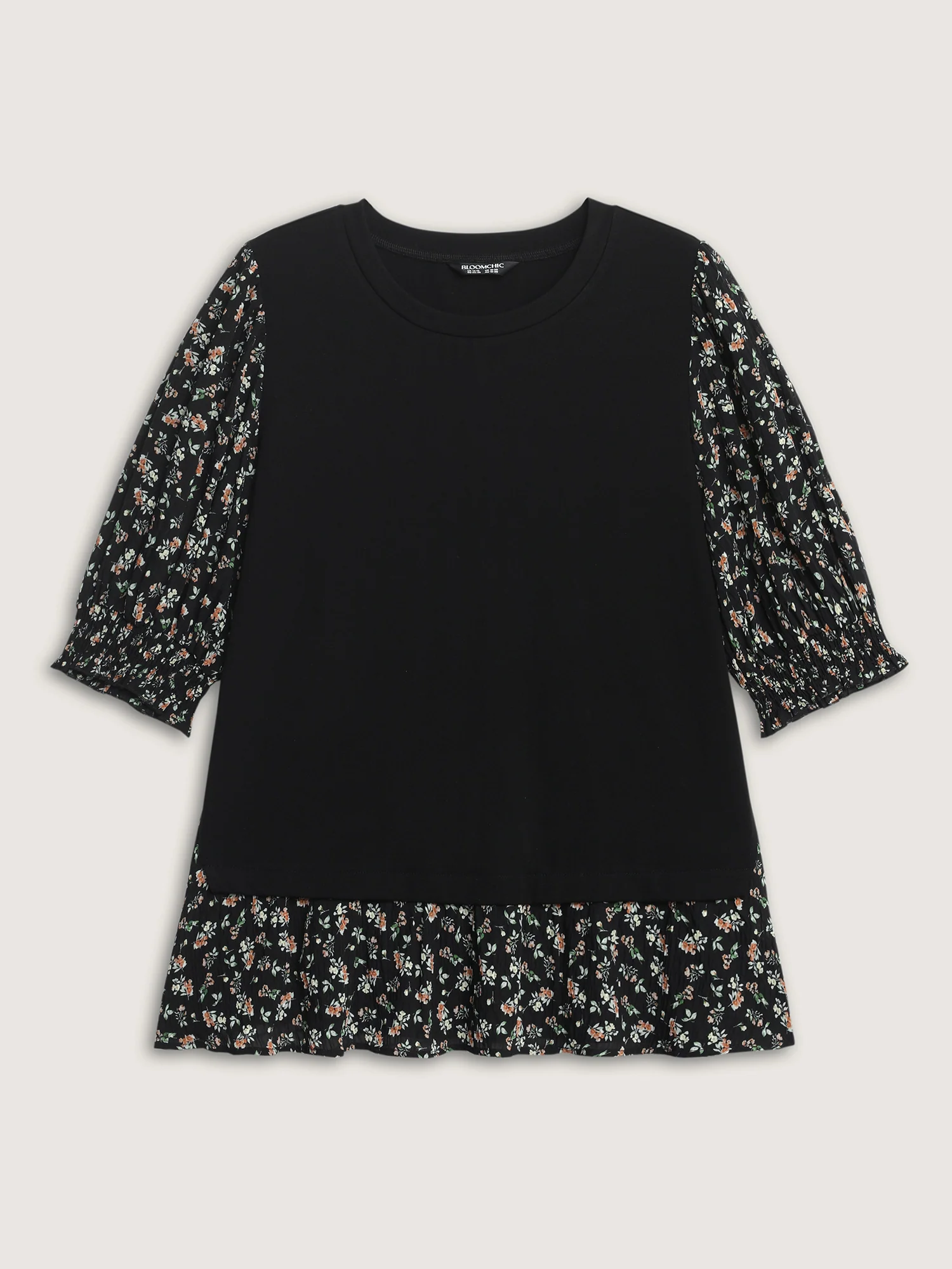 2-in-1 Floral Print Knit Top - Image 8