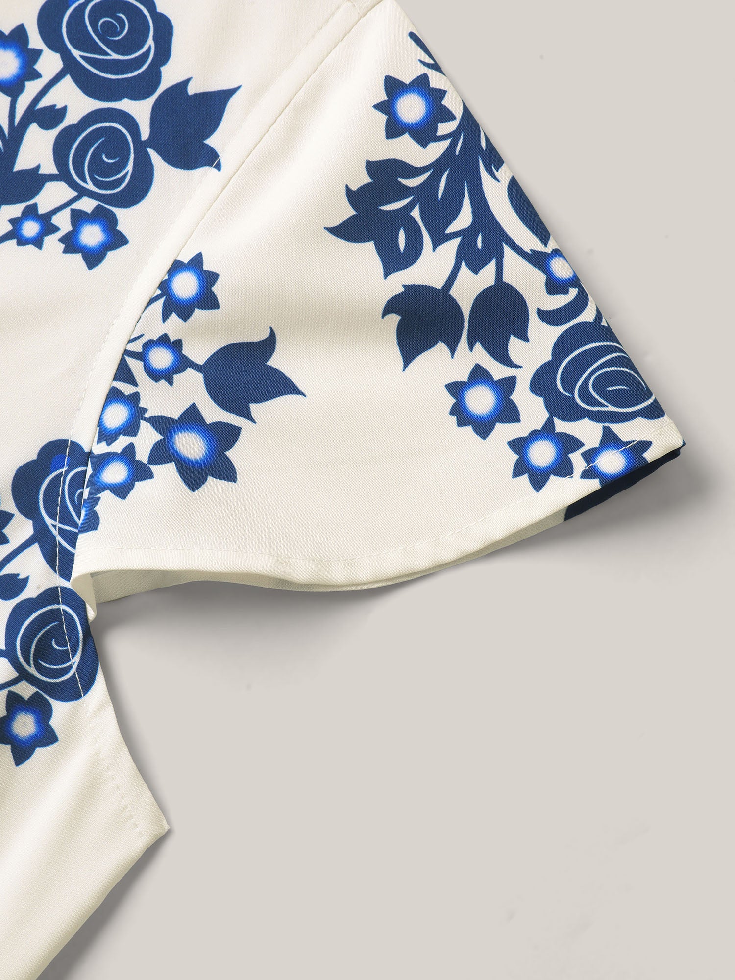 Boho Print V-Neck Pockets Midi Dress - Image 5