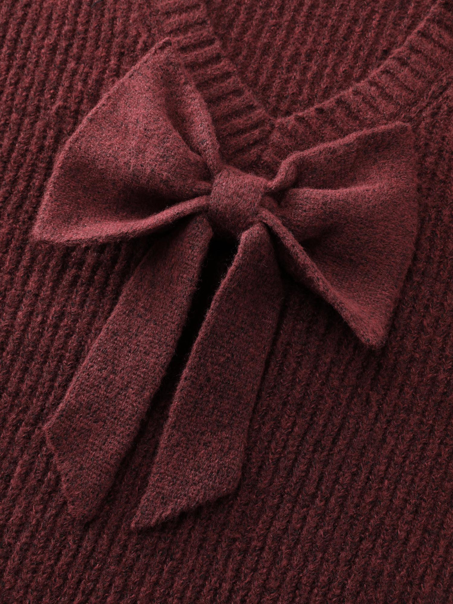 Bow Back Cut-Out Super Stretchy Pullover - Image 5