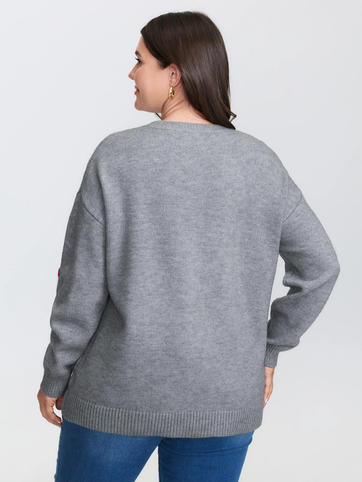 Chicken Embroidered Crew Neck Pullover - Image 4