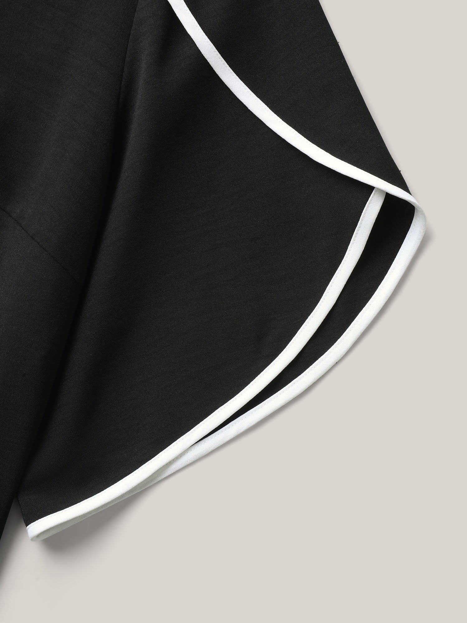 Color Contrast Petal Sleeve Shirt - Image 6