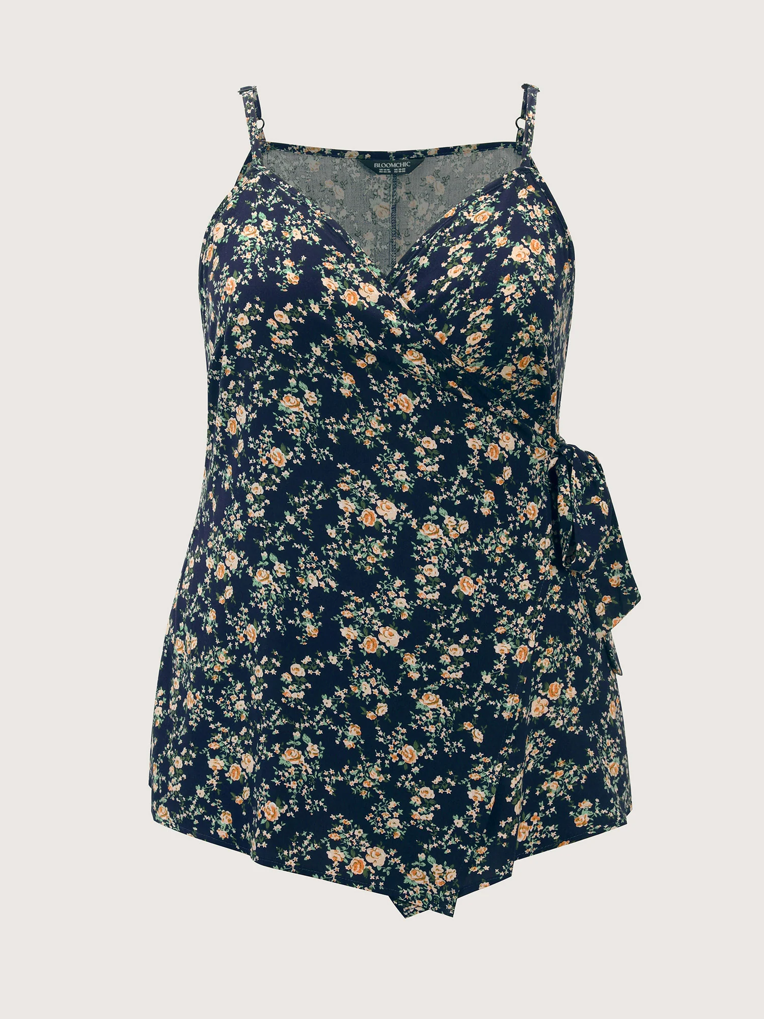 Floral Print Side-Tie Rayon Tank Top - Image 8