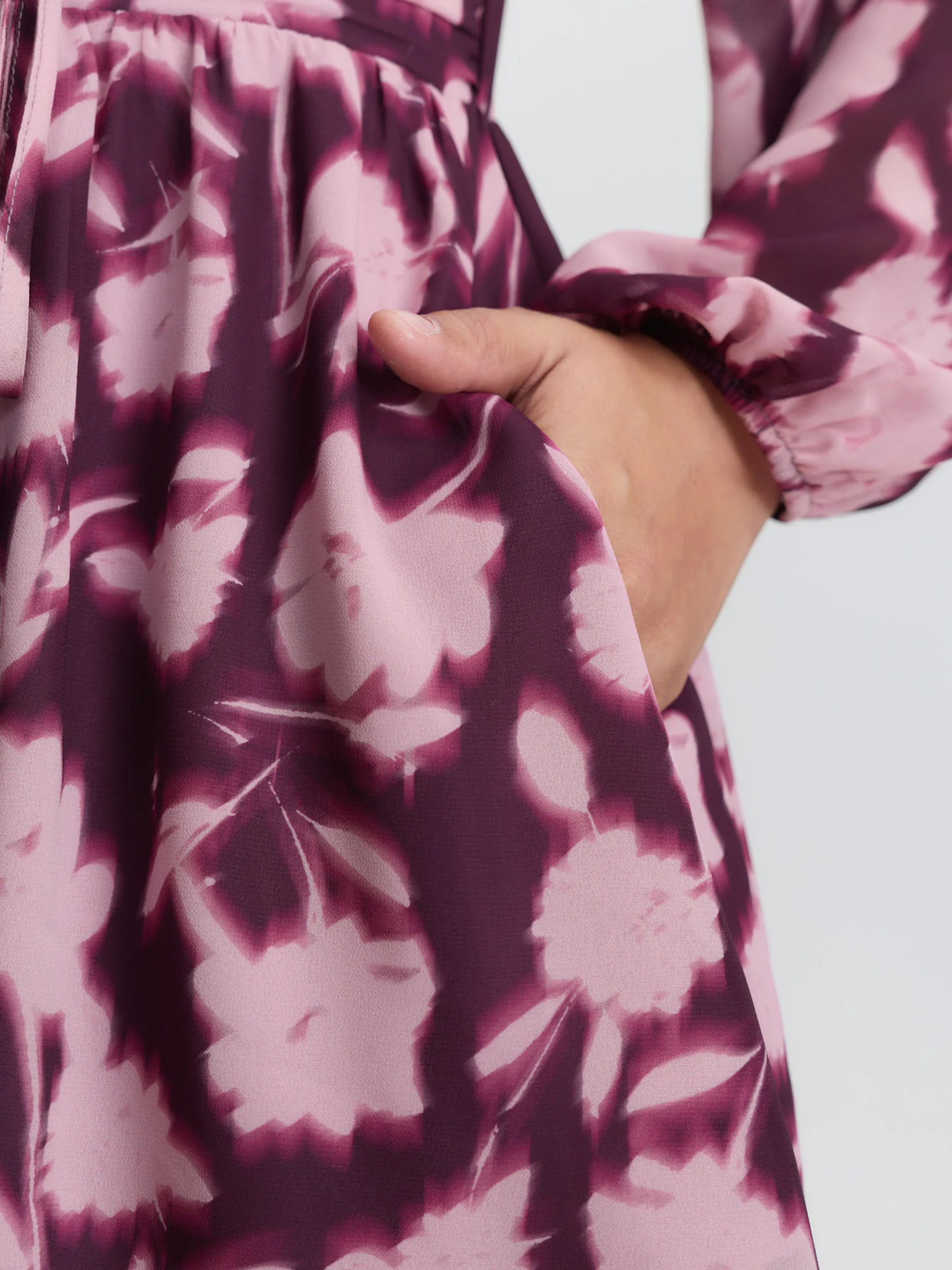 Floral Print Side-Tie Waist Mini Dress - Image 4