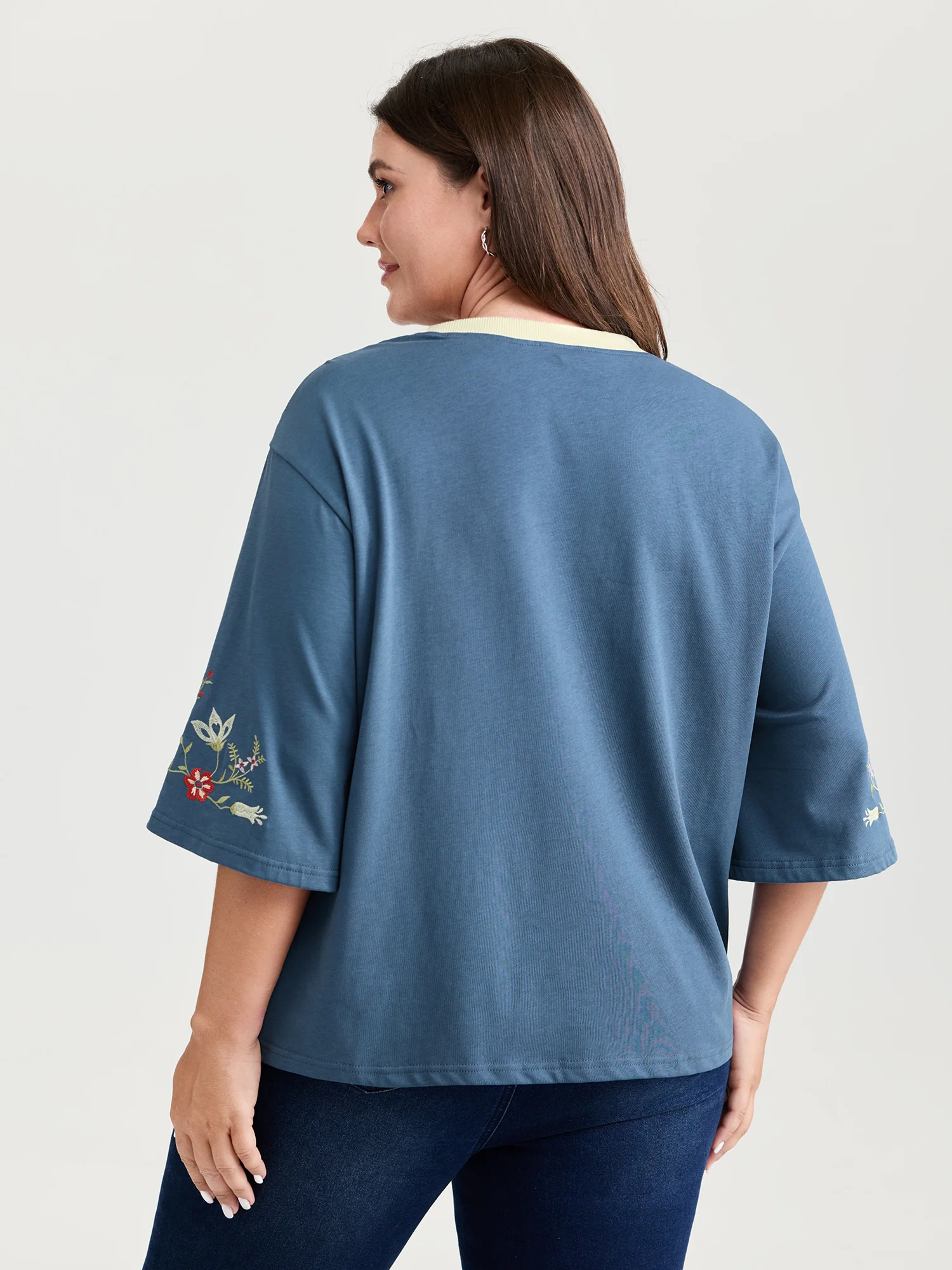 Cotton Football Pattern Colorful Drop-Shoulder T-Shirt - Image 4