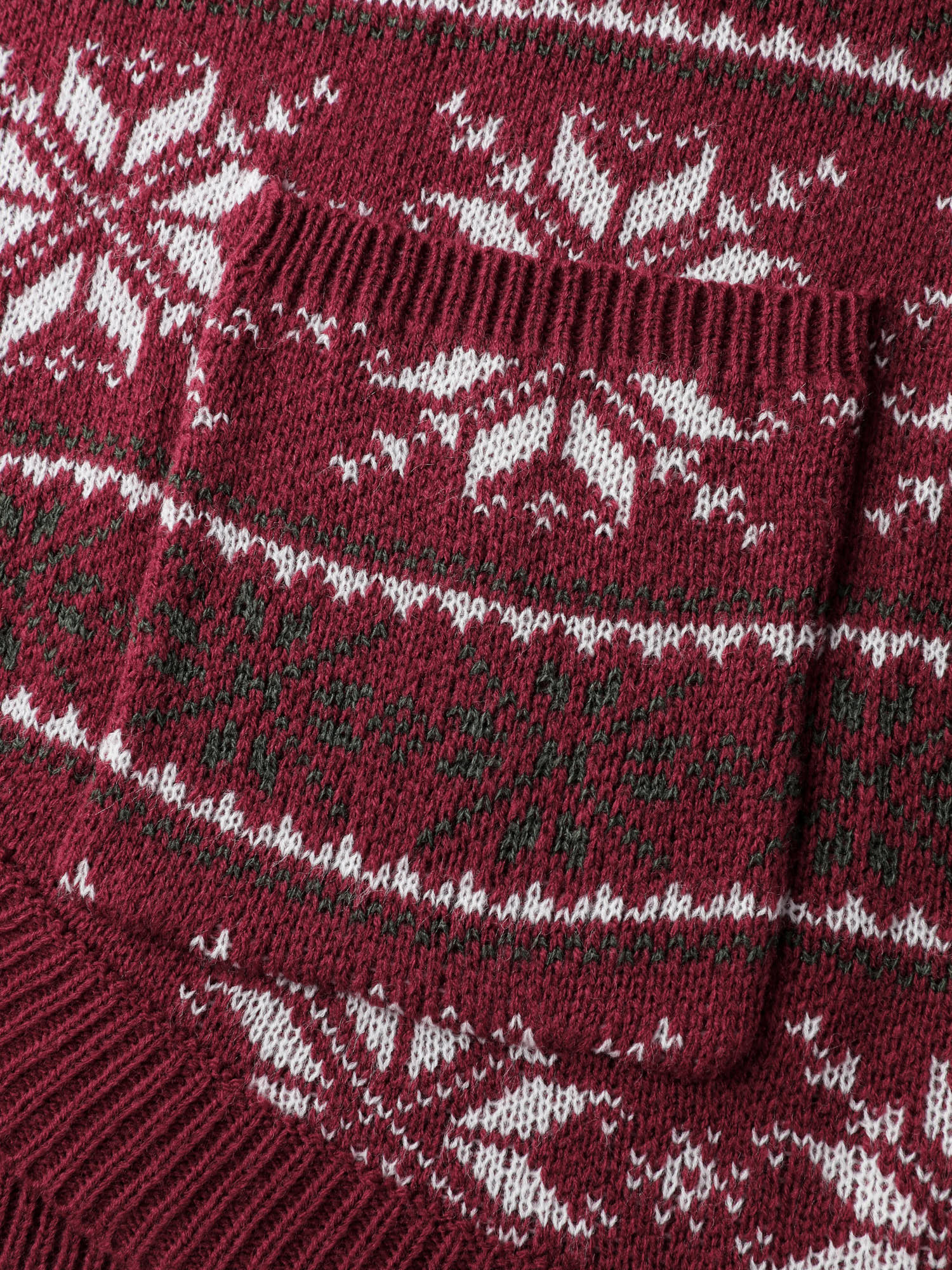 Holiday Curvy Hem Ribbed Knit Cardigan - Image 5