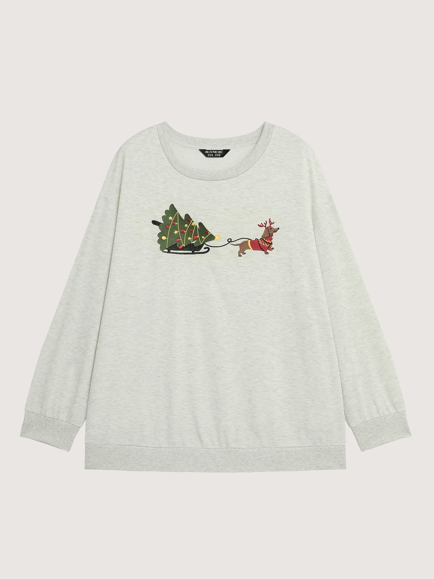 Holiday Gifts Embroidered Heather Sweatshirt - Image 11