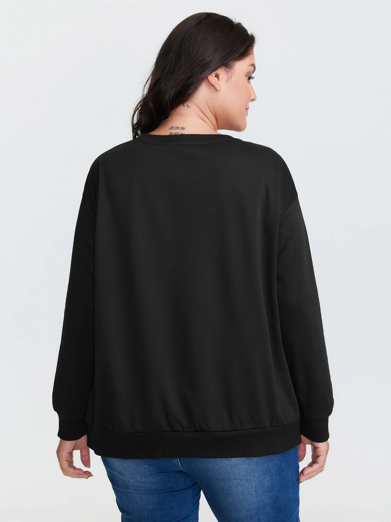 Holiday Gifts Embroidered Heather Sweatshirt - Image 4