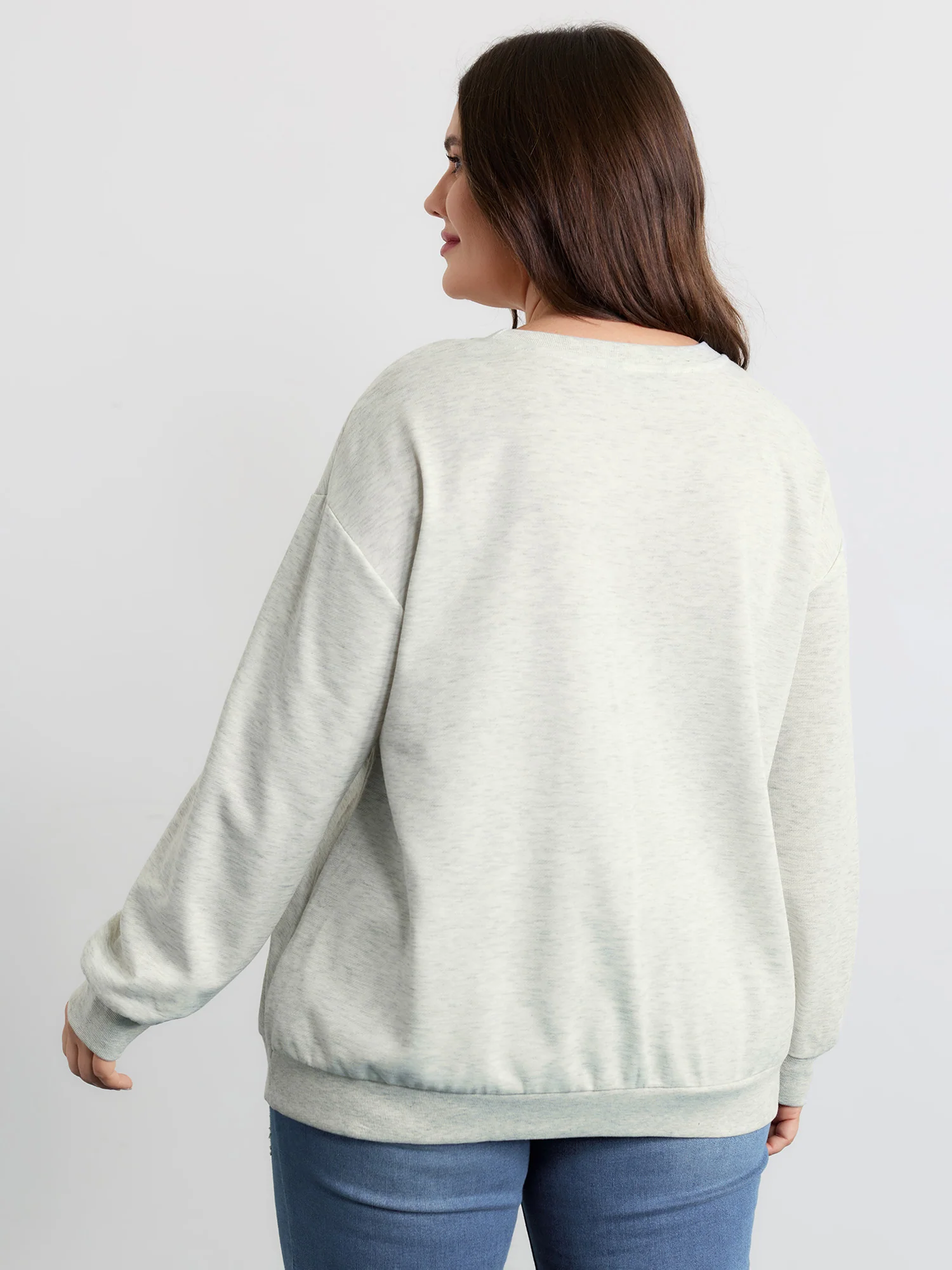Holiday Gifts Embroidered Heather Sweatshirt - Image 8