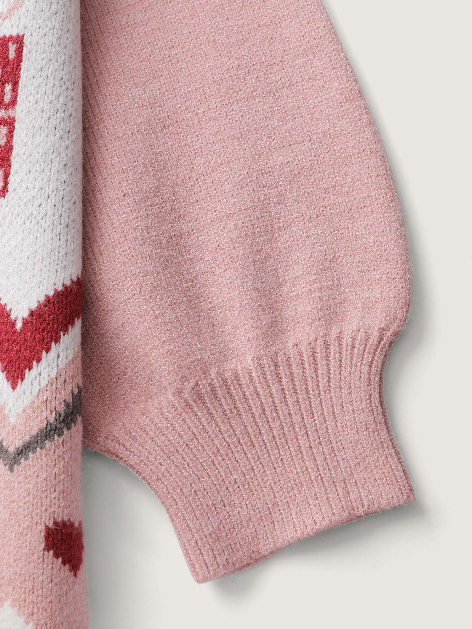 Supersoft Holiday Pattern Drop Shoulder Pullover - Image 6