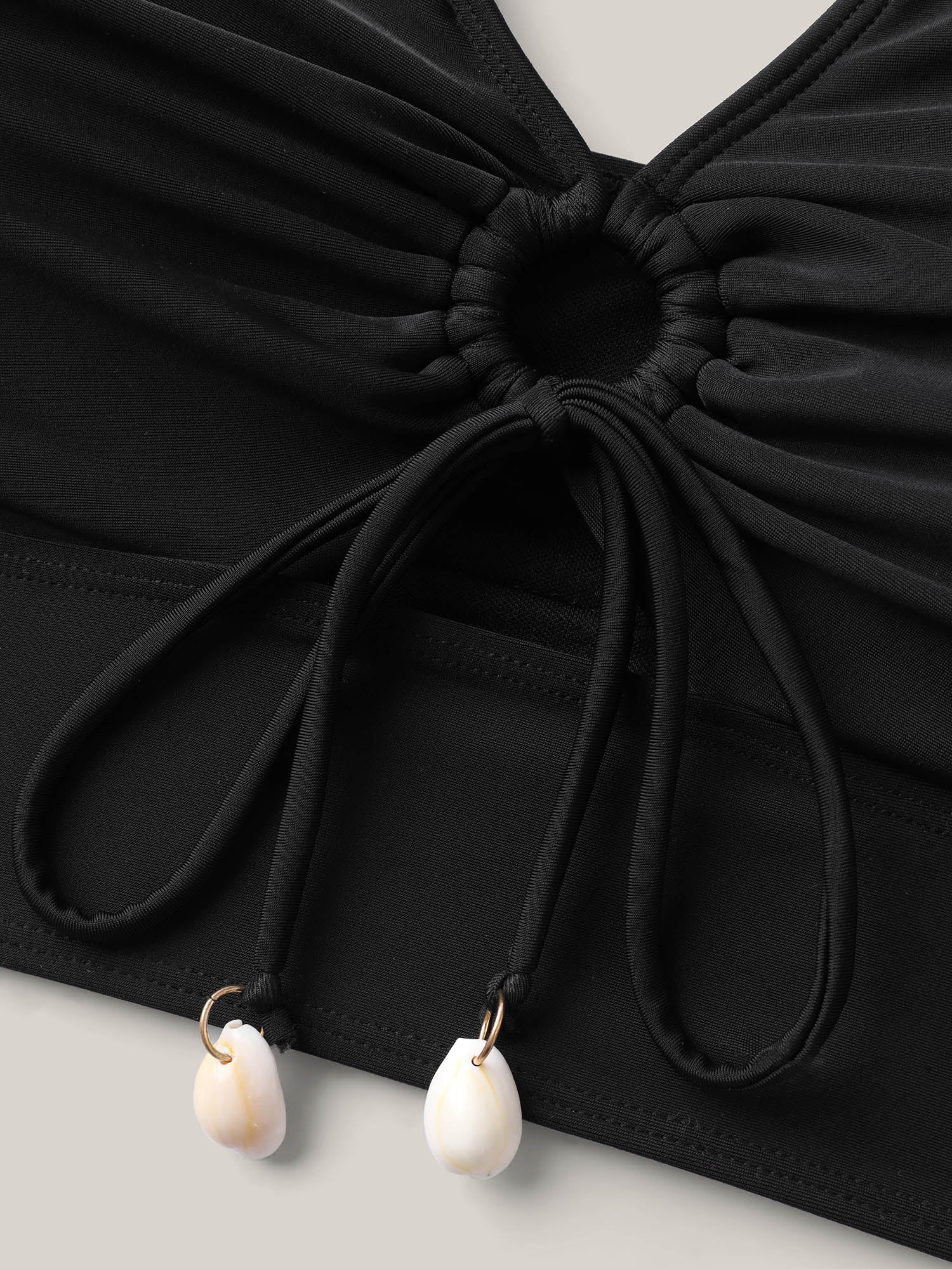 Knotted Keyhole Crossstraps Bikini Top - Image 5