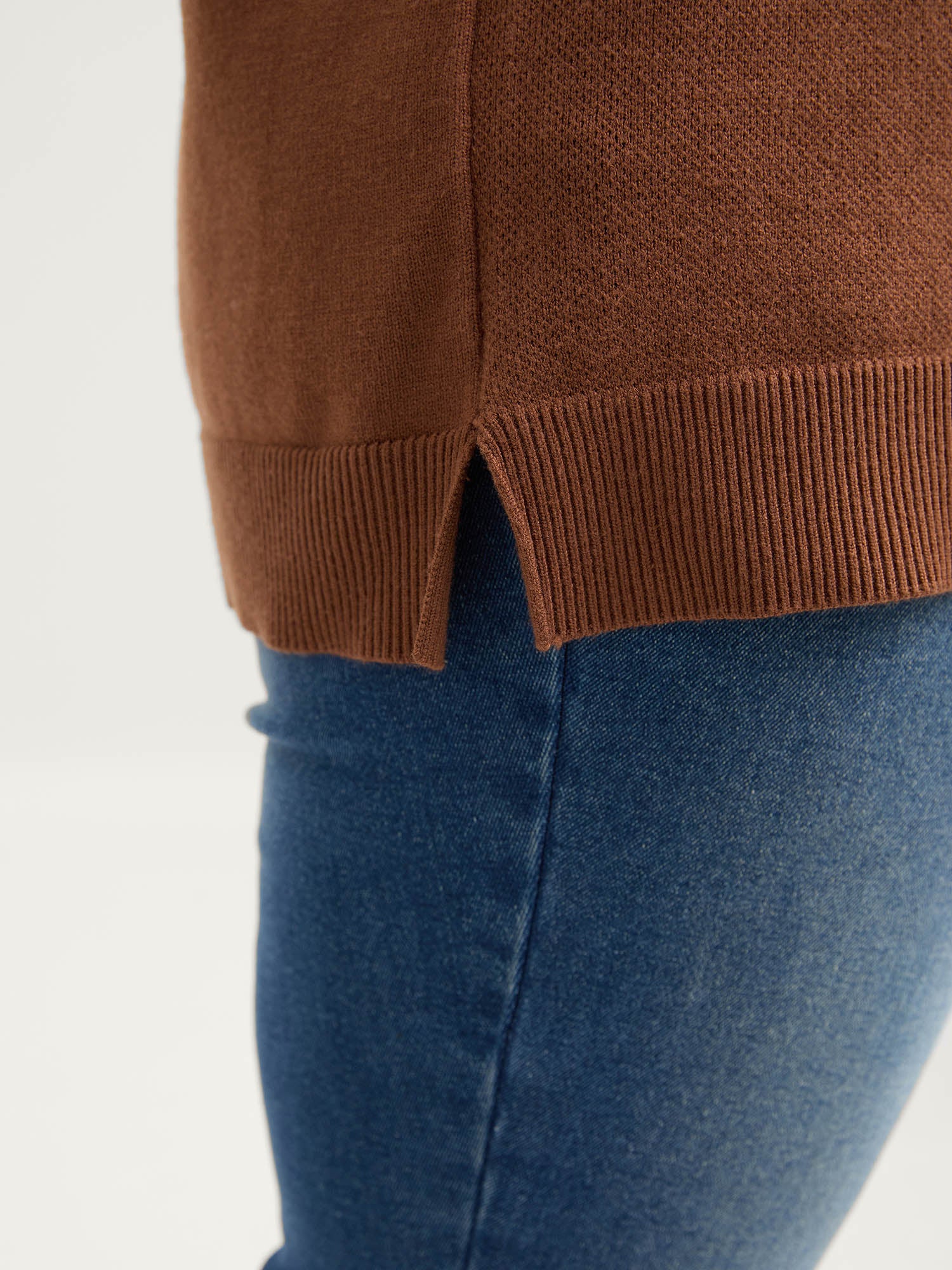 Leopard Jacquard Colorblock Pullover - Image 4
