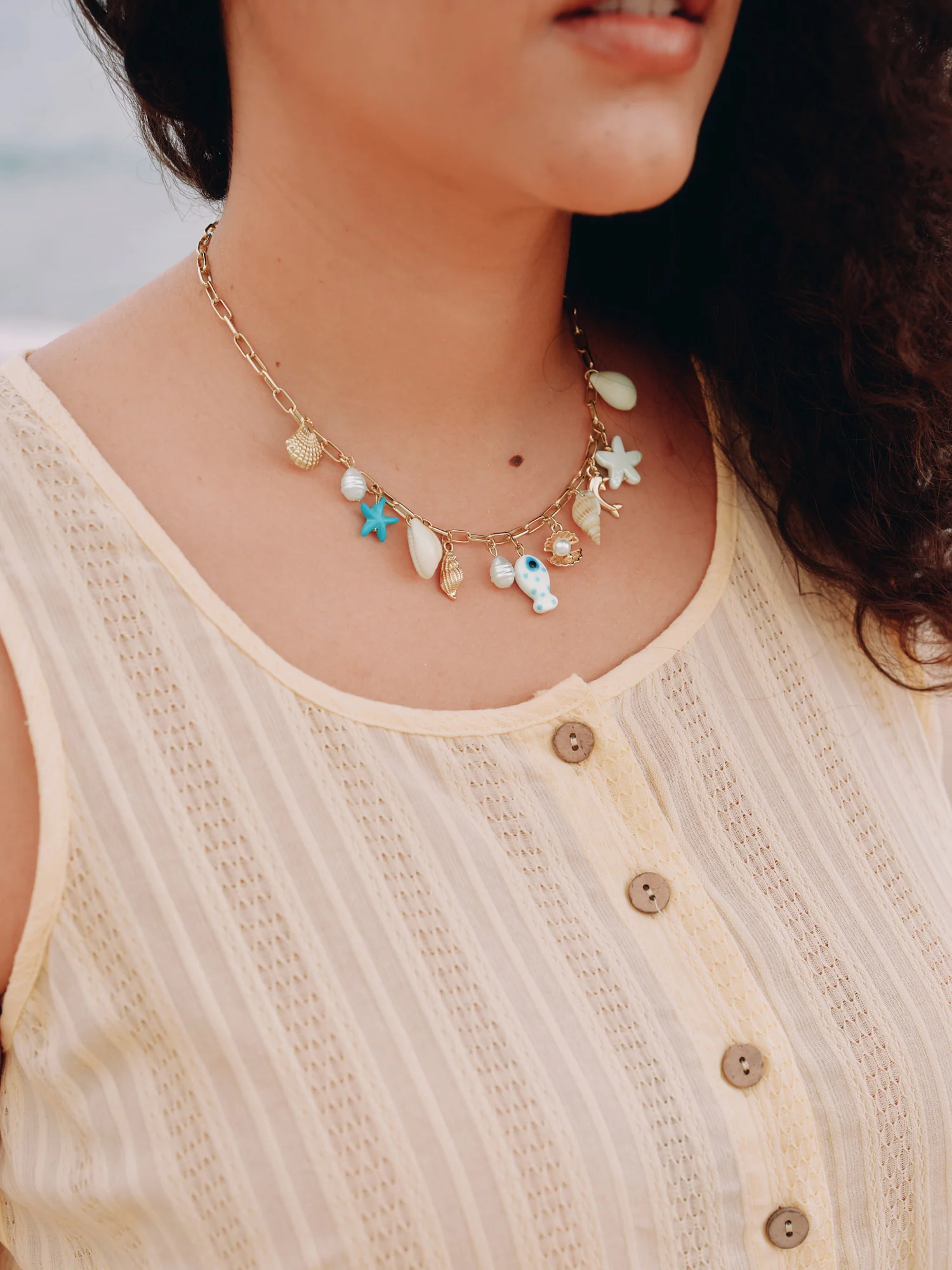Ocean Charm Multi-Charm Necklace - Image 2