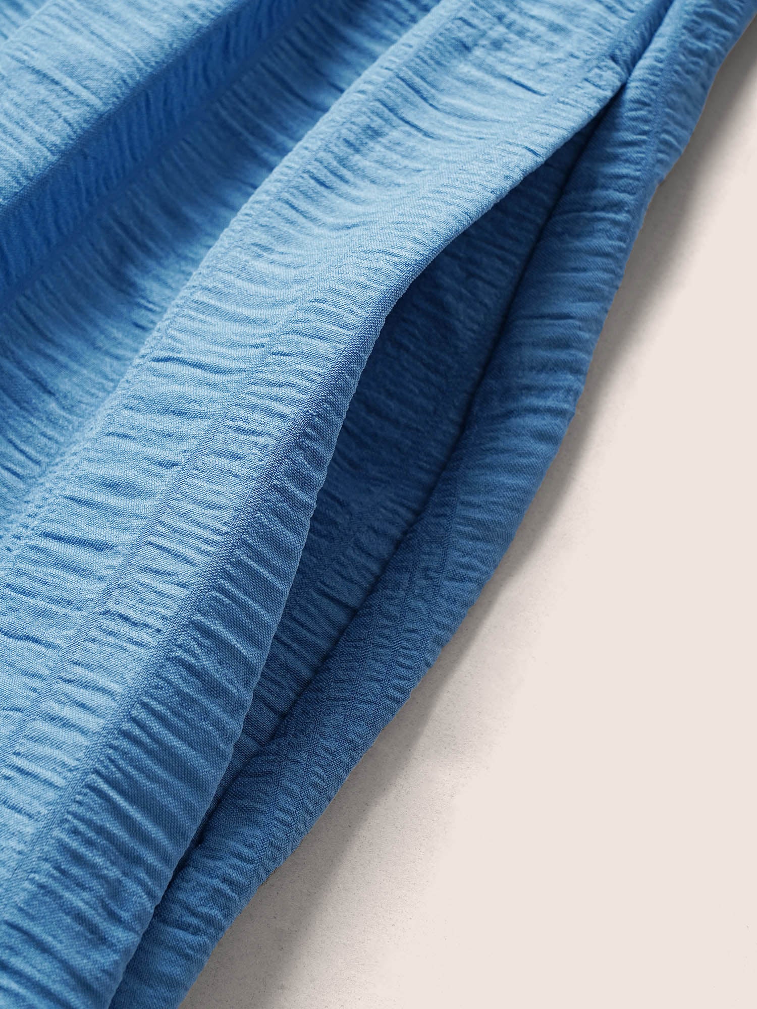 Plain Ruched Drawstring Pocket Ruffle Tiered Dress - Image 8