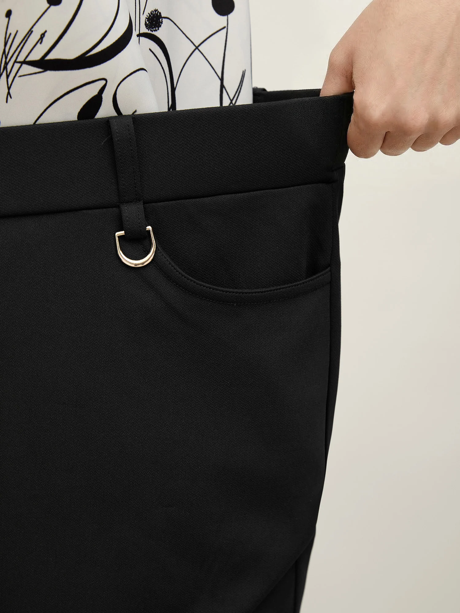 Pull-On Solid Bootcut Pants - Image 3