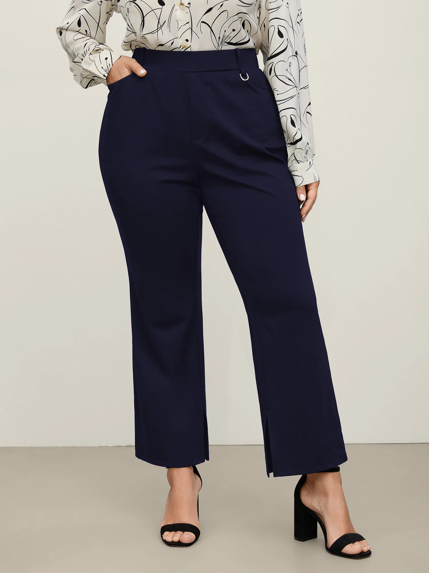 Pull-On Solid Bootcut Pants - Image 7