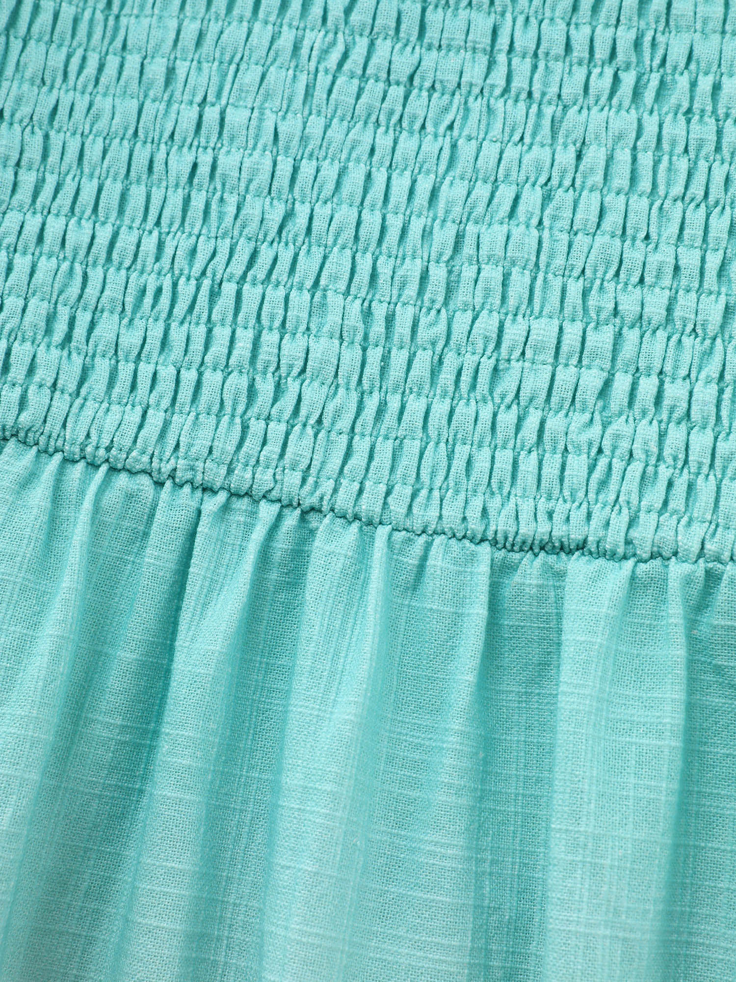 Pure Cotton Color Gradient Ruffled Maxi Dress - Image 5