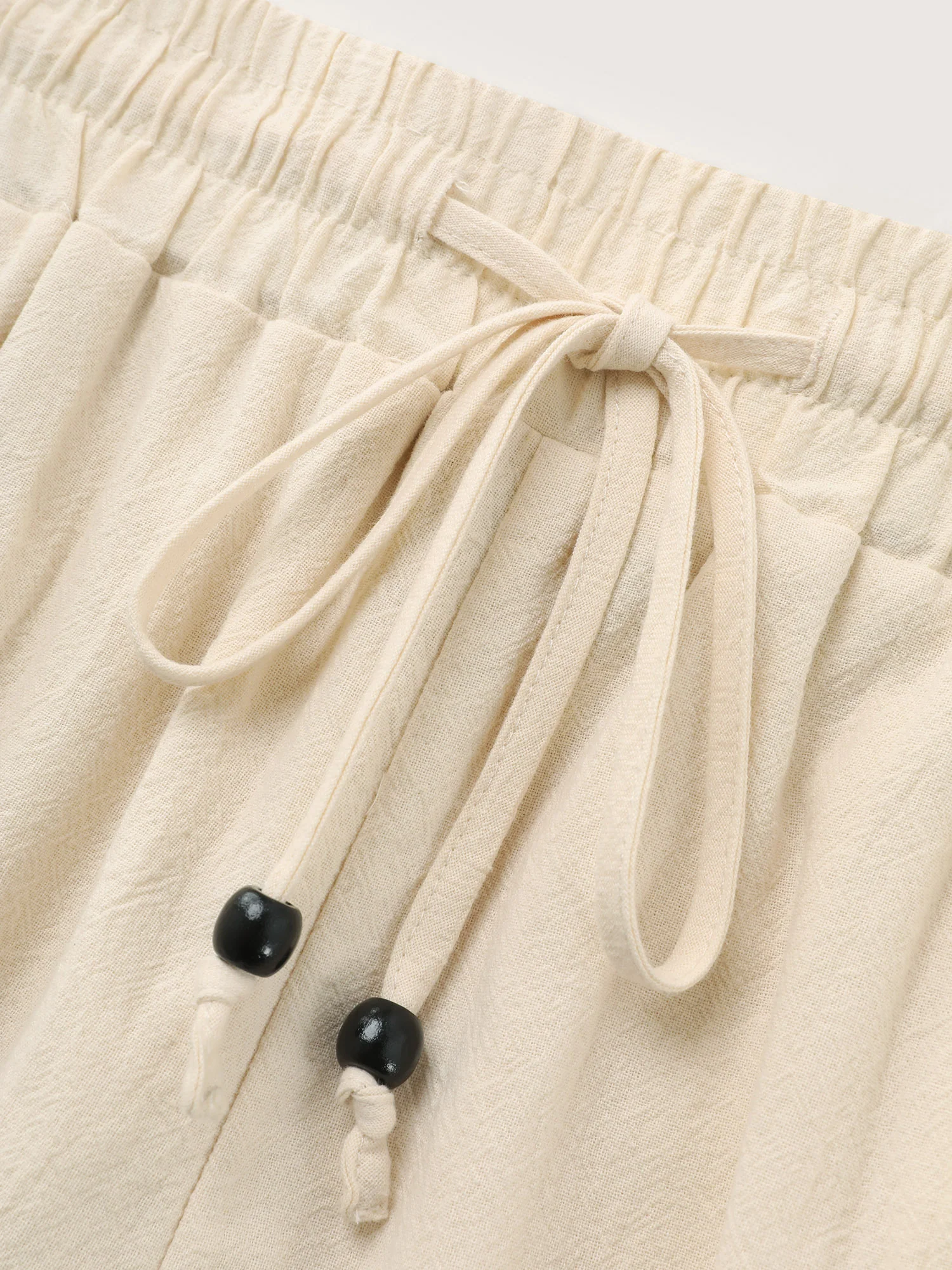 Pure Cotton Embroidered Hem Drawstring Shorts - Image 6