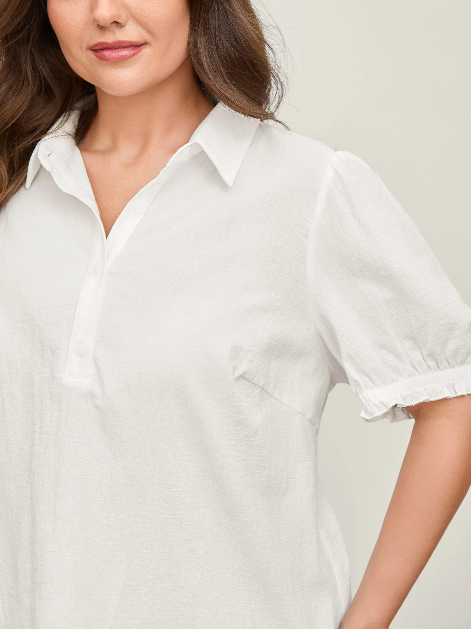 Pure Cotton Ruffled Puffy Sleeve Blouse - Image 15