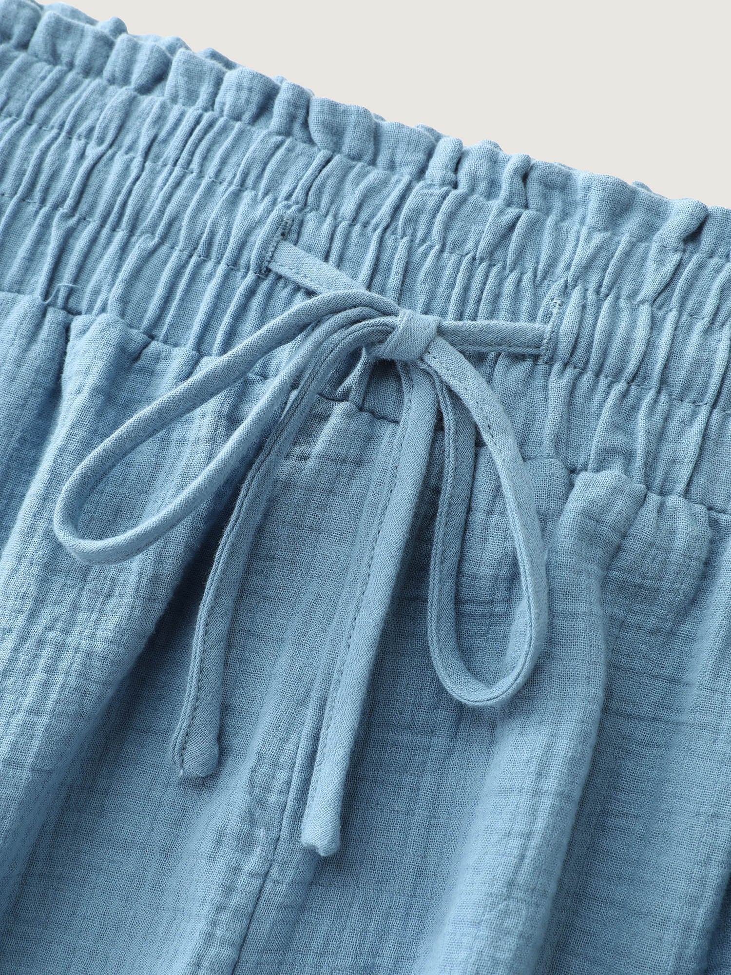 Pure Cotton Textured Lace Trim Shorts - Image 7