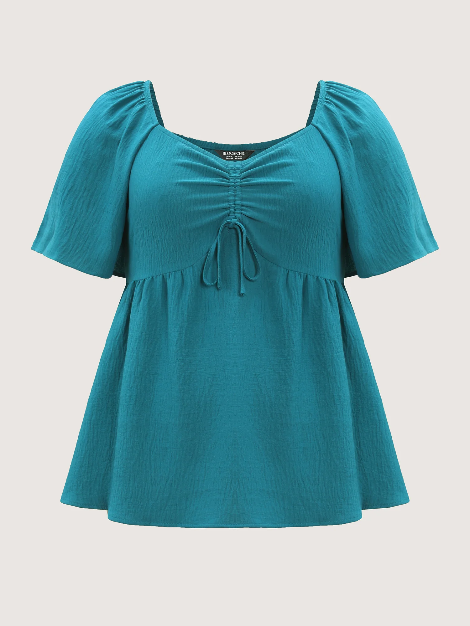 Ruched Bodice Sweetheart Neckline Blouse - Image 6