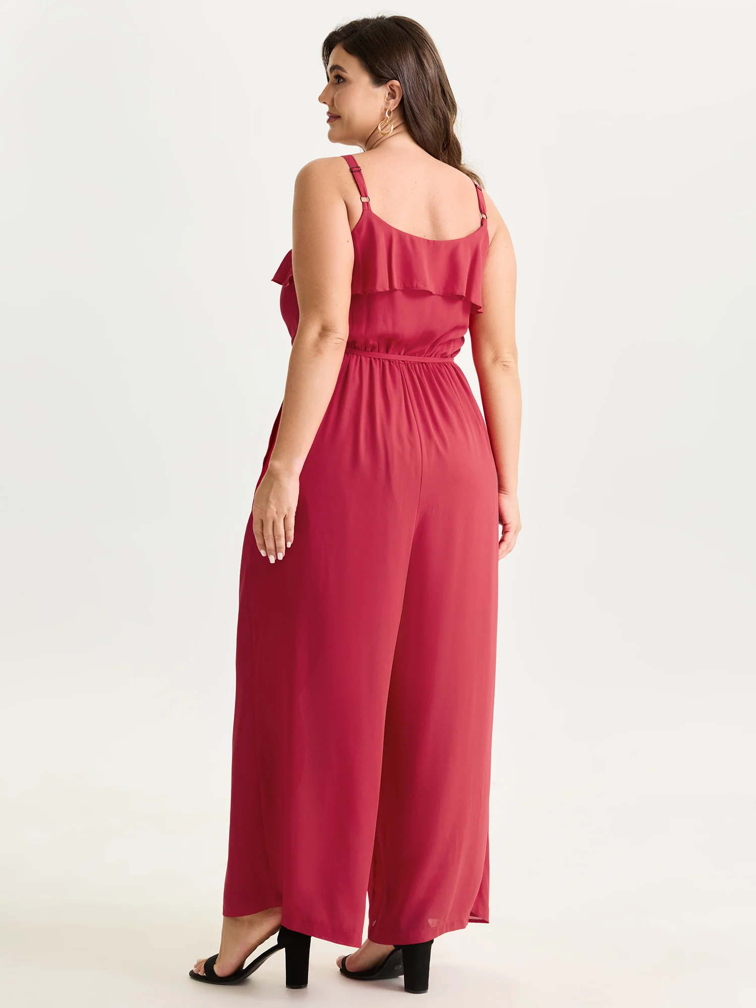 Ruffled Layered Stretchy Waist Jumpsuit - Image 4