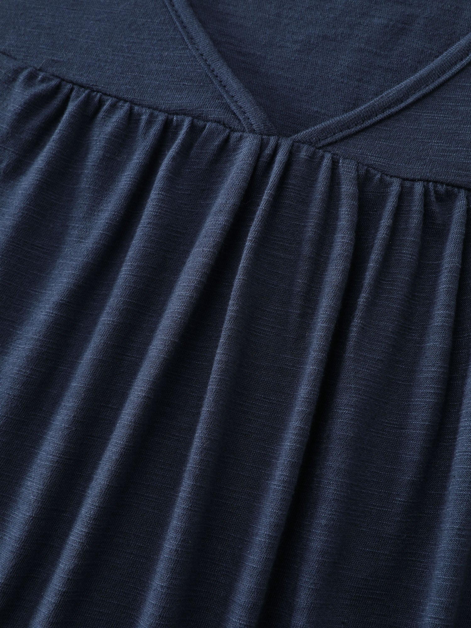 Cotton Slub Textured Embroidered Knit Top - Image 6