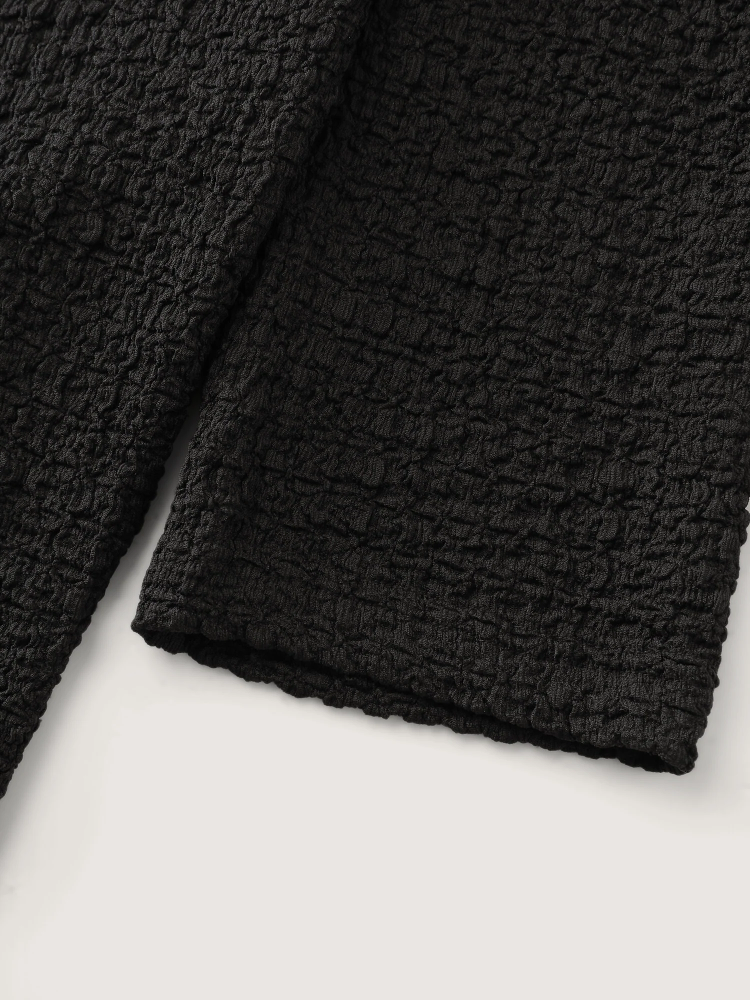 Stretchy Textured Lace Trim Fitted Knit Top - Image 8