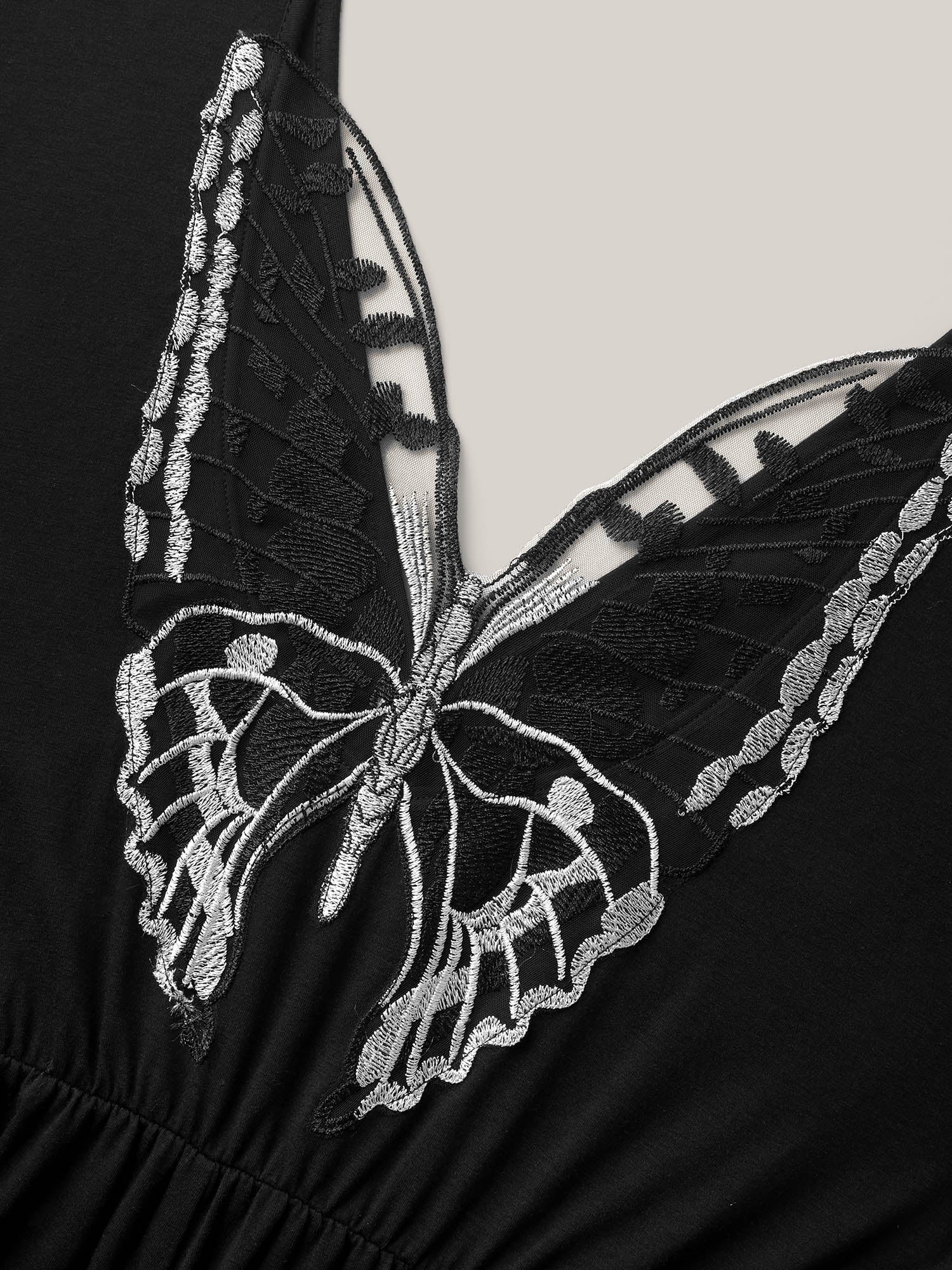 Supersoft Butterfly Backless Stretchy Wide-Leg Jumpsuit - Image 6