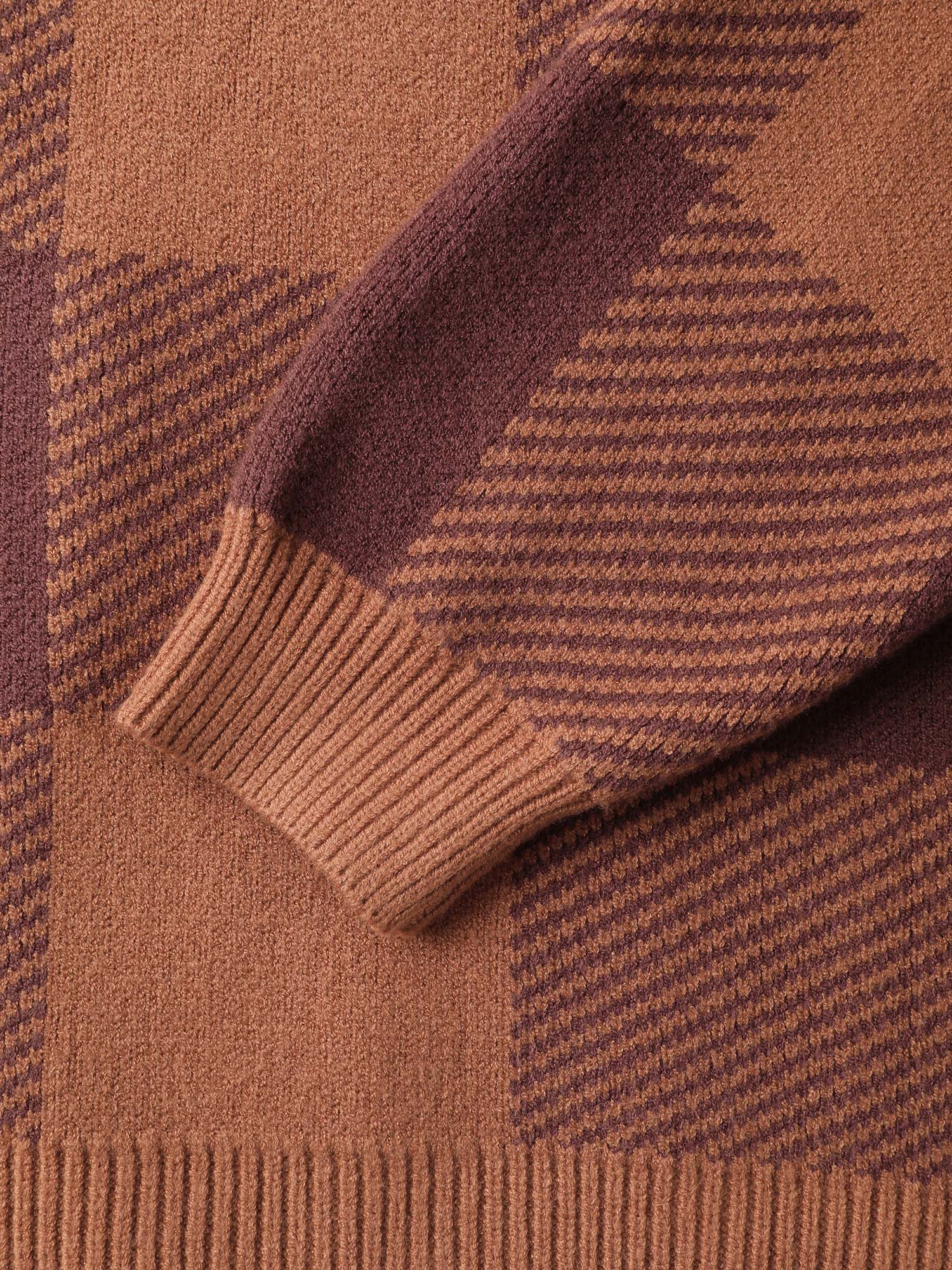 Supersoft Checkered Pattern Pullover - Image 7
