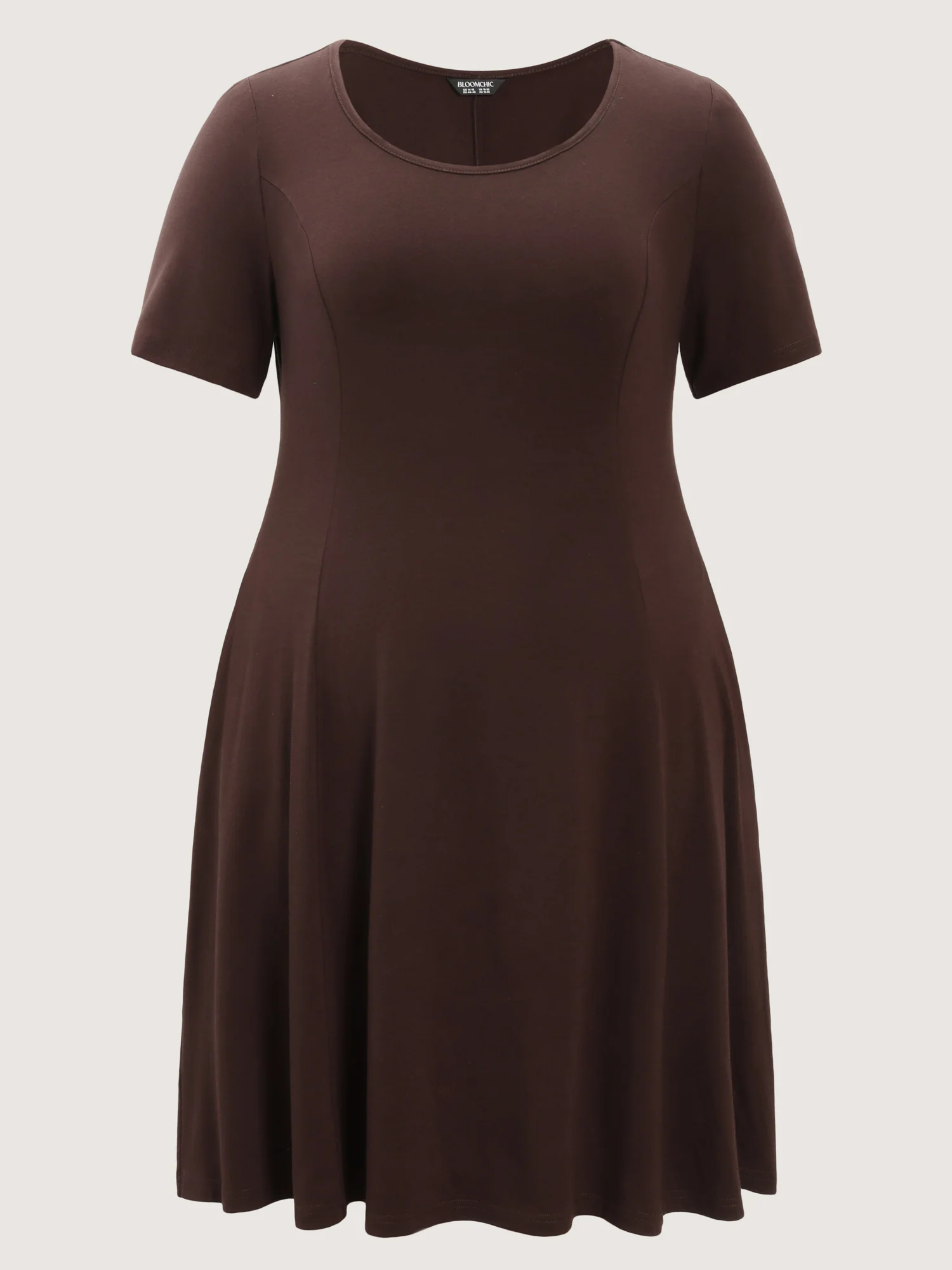 Supersoft Cinched-Waist Plain Mini Dress - Image 7