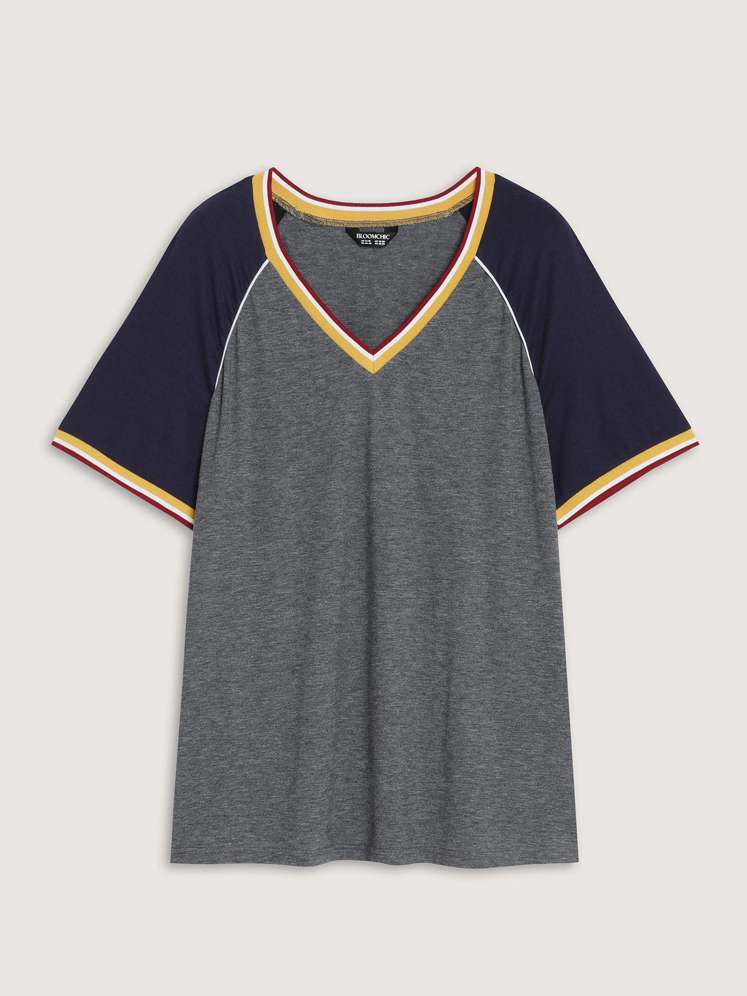 Supersoft Color Contrast Raglan Sleeve T-Shirt - Image 7