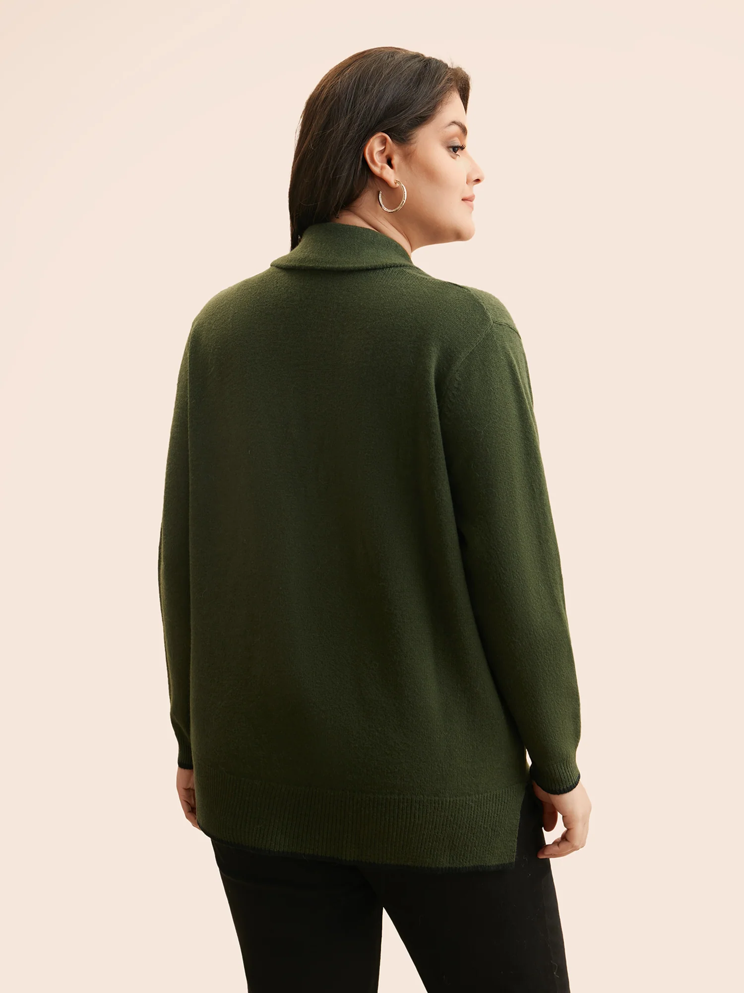 Supersoft Essentials Solid Shawl Collar Cardigan - Image 2