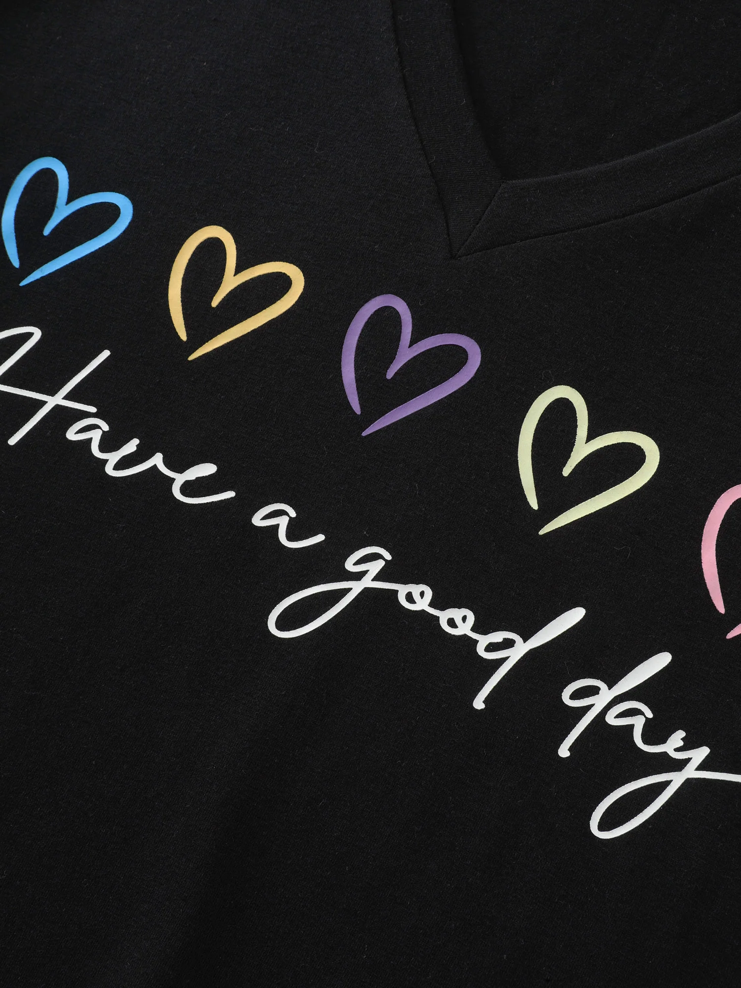 Supersoft Multi-Color Heart Print T-Shirt - Image 5