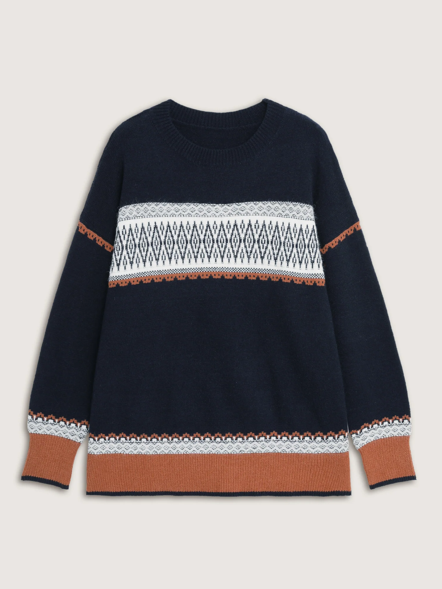 Supersoft Super Stretchy Geometric Stripe Pullover - Image 7