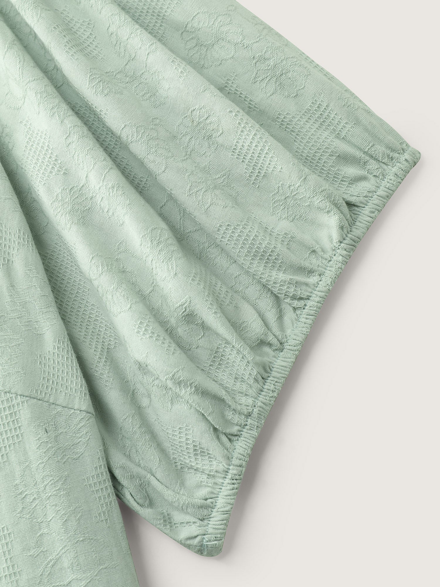 Textured Fit And Flare Plain Blouse - Image 6