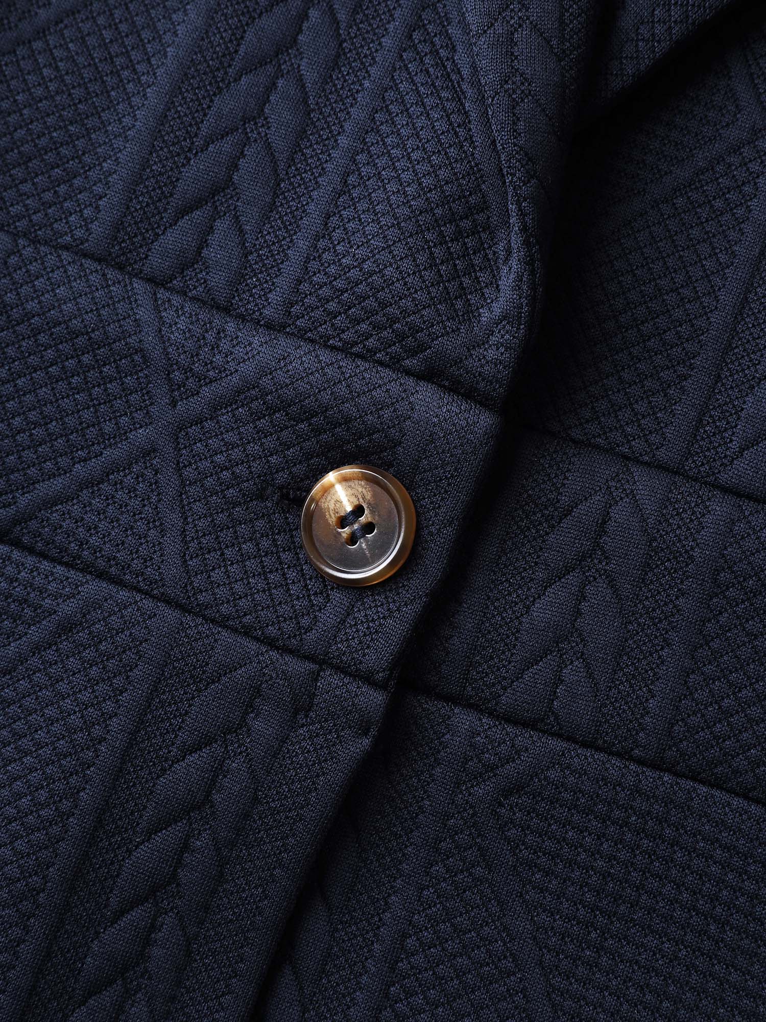 Textured Waist-Defining Solid Blazer - Image 6