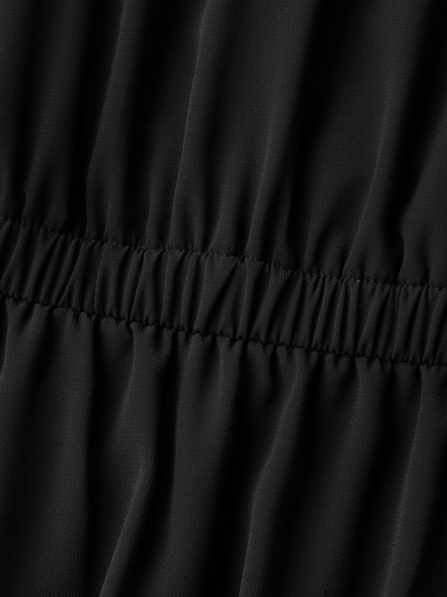 Three-Quarter Sleeve Tulle Skirt Knee-Length Dress - Image 5