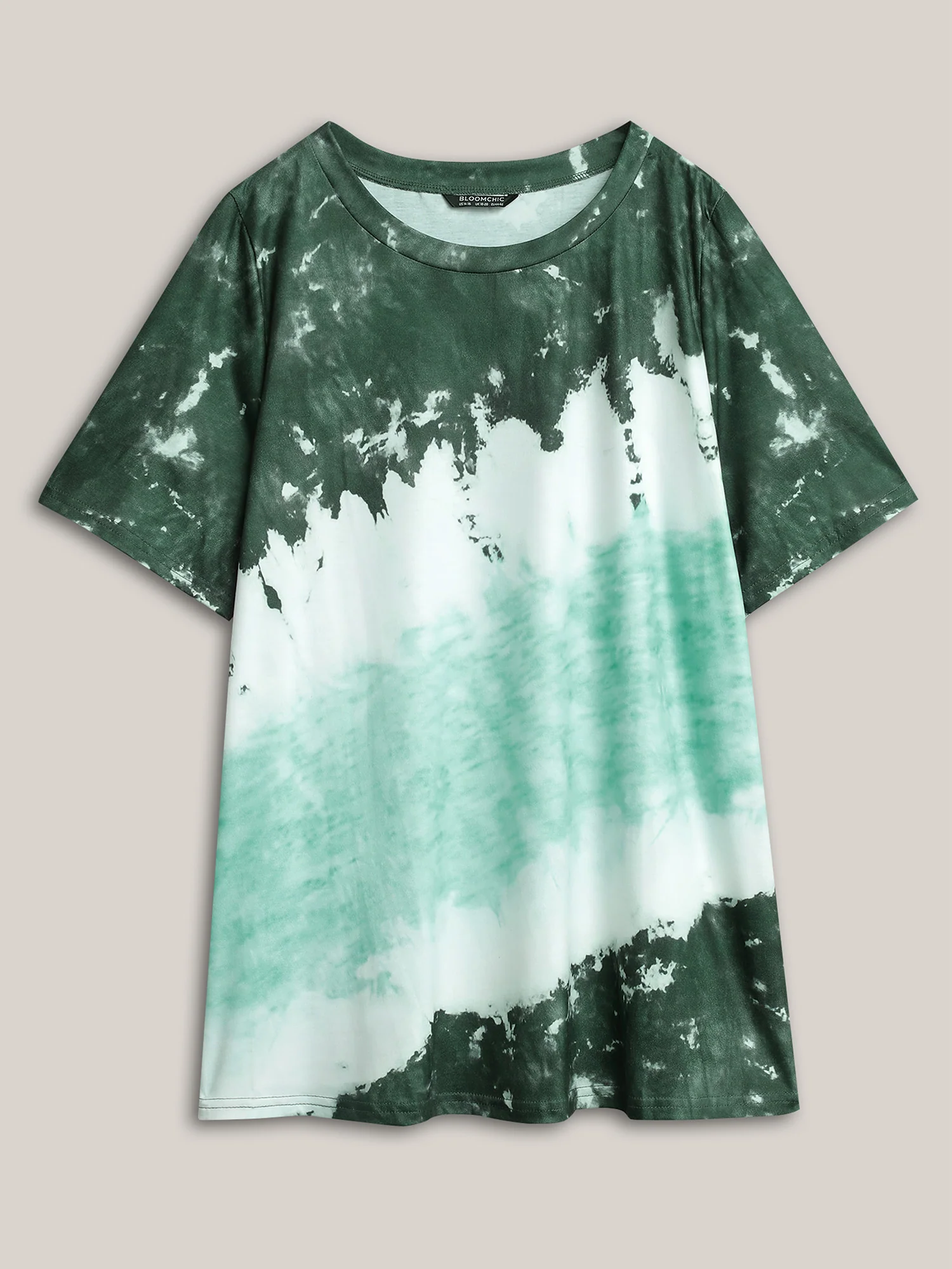 Tie Dye Round Neck T-shirt - Image 12