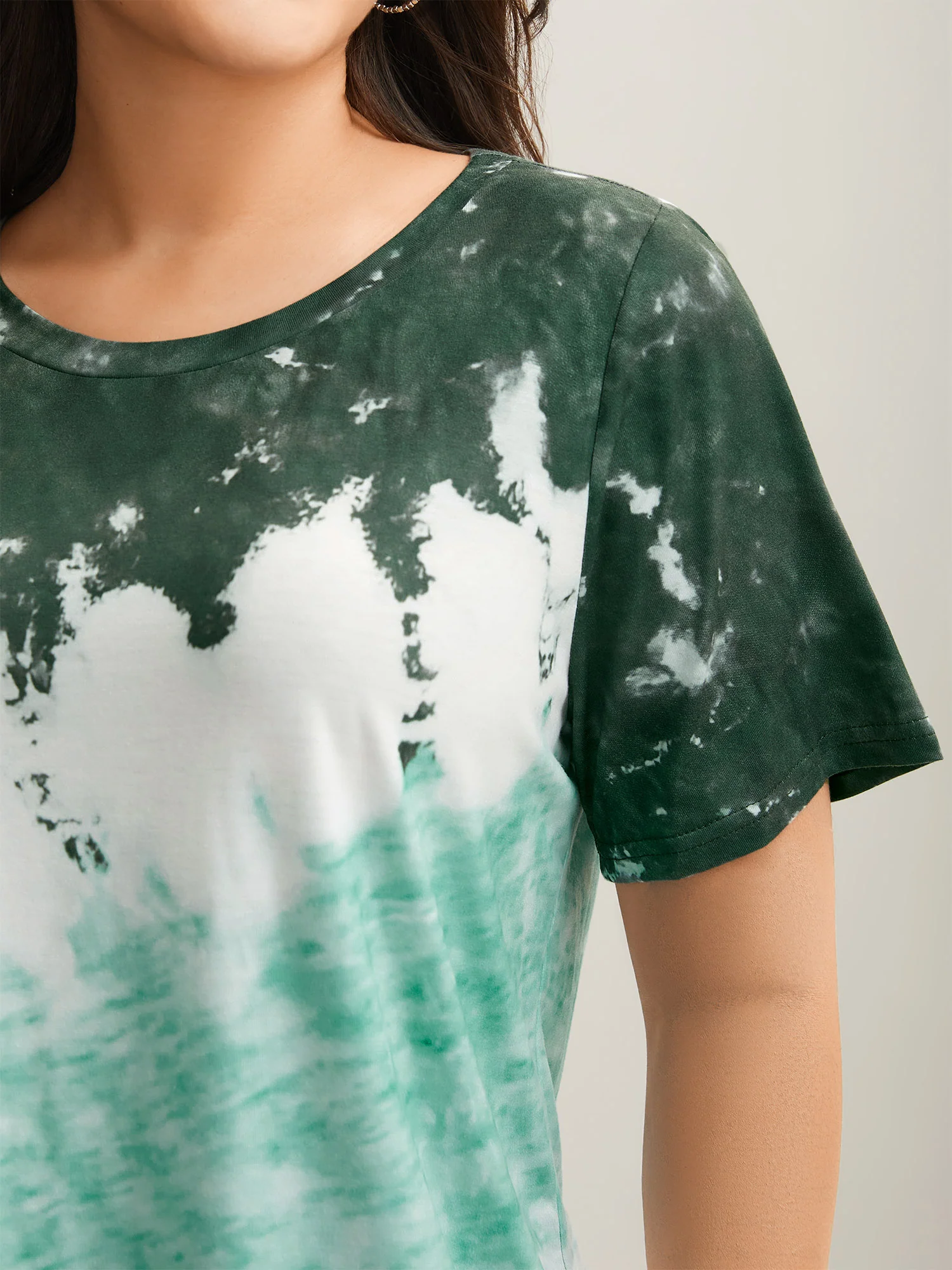 Tie Dye Round Neck T-shirt - Image 8