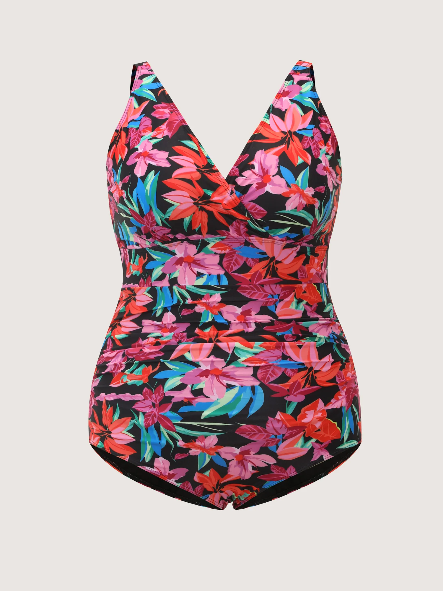 Tropical Escape Print Sarong One-Piece Swimsuit - Image 7