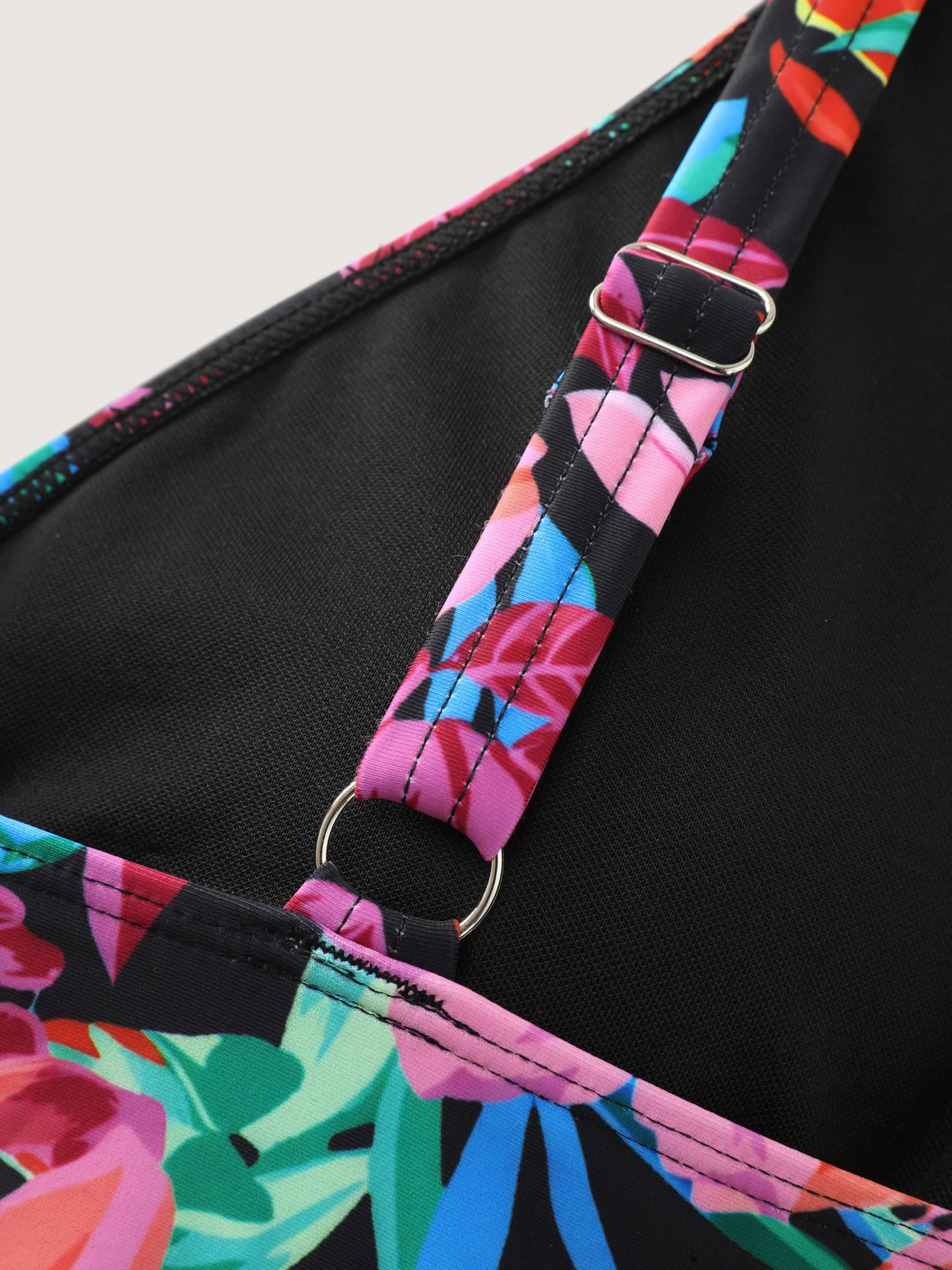 Tropical Escape Print Sarong One-Piece Swimsuit - Image 9
