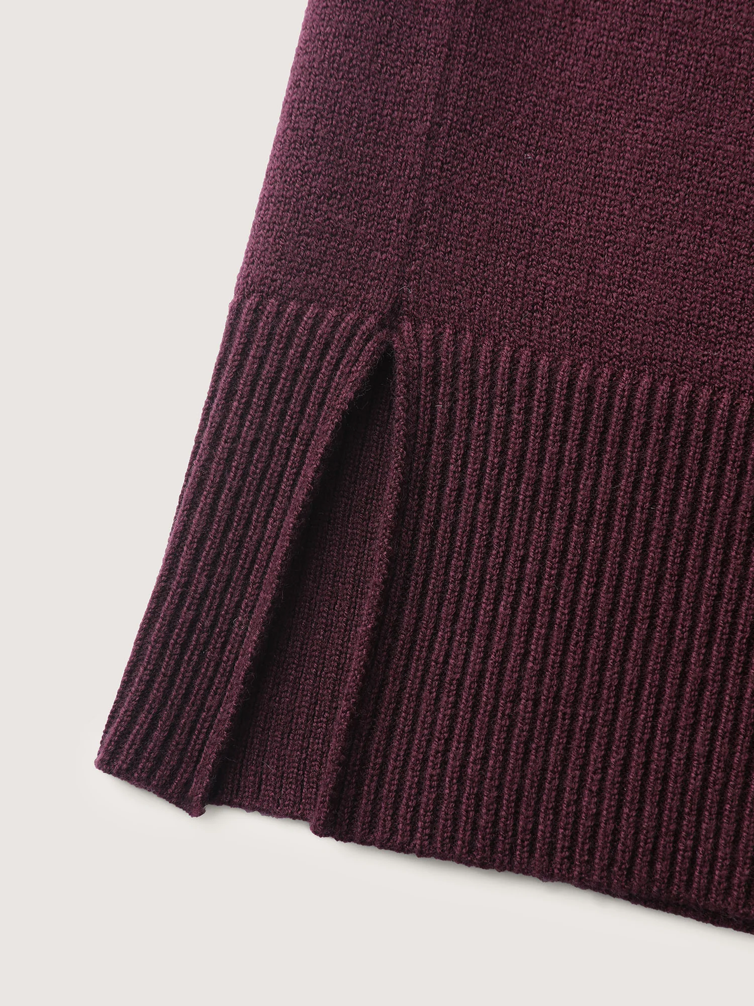 V-Neck Button Detail Plain Pullover - Image 6